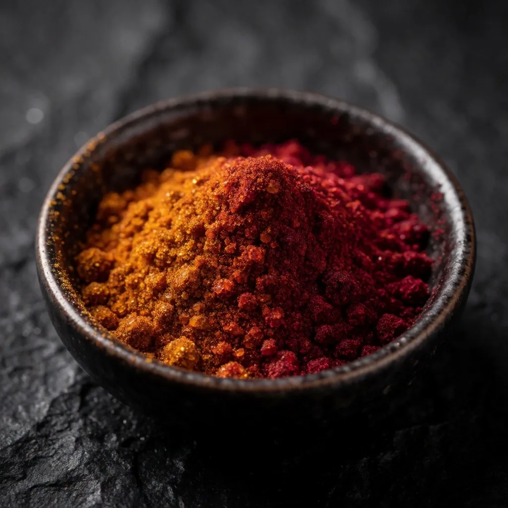 Concentrated botanical extract powder in dark bowl